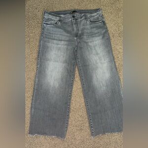 Gray KUT Wide-Leg Jeans